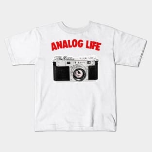 Analog Life / Camera Geek Gift Design Kids T-Shirt